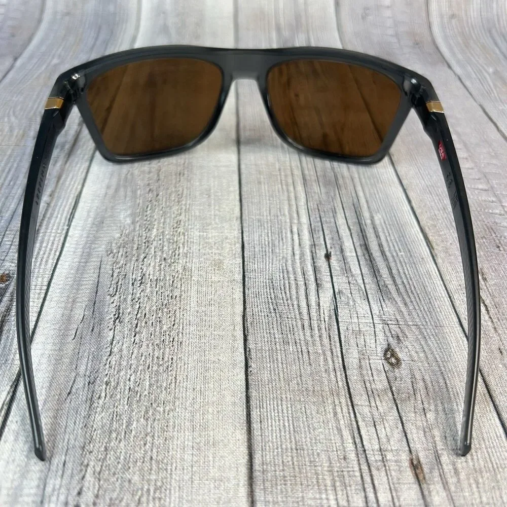 Oakley Sunglasses LEFFINGWELL OO9100-0257 Matte Gray Smoke Prizm Tungsten Lenses